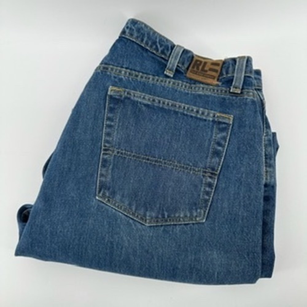 RL‎ Polo JeanscCompany Mens 40x32 Classic Relaxed Fit Denim Jeans Blue Cotton